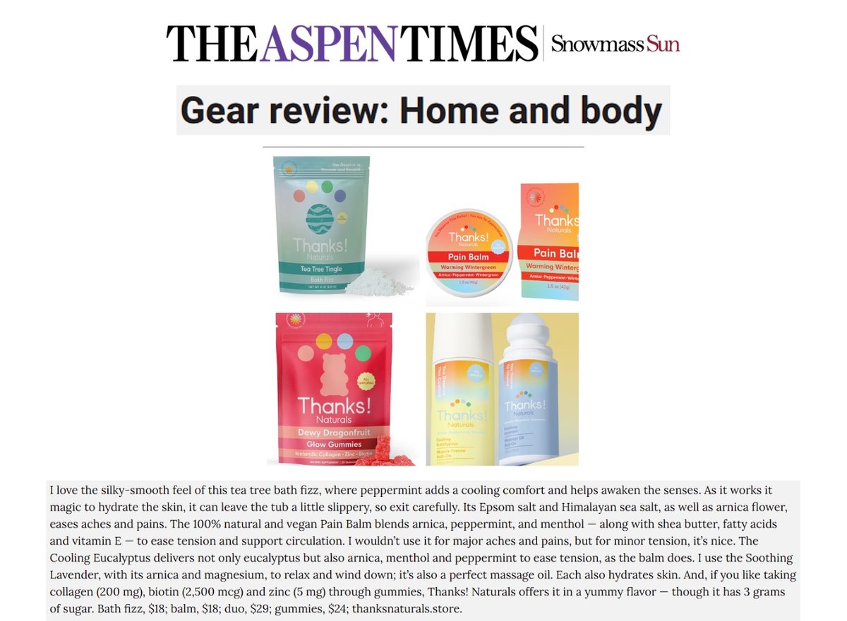 The Aspen Times - Home and Body Review