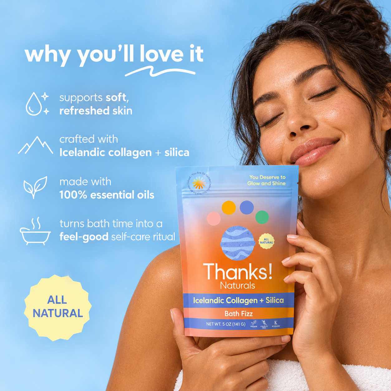 icelandic collagen + silica bath fizz