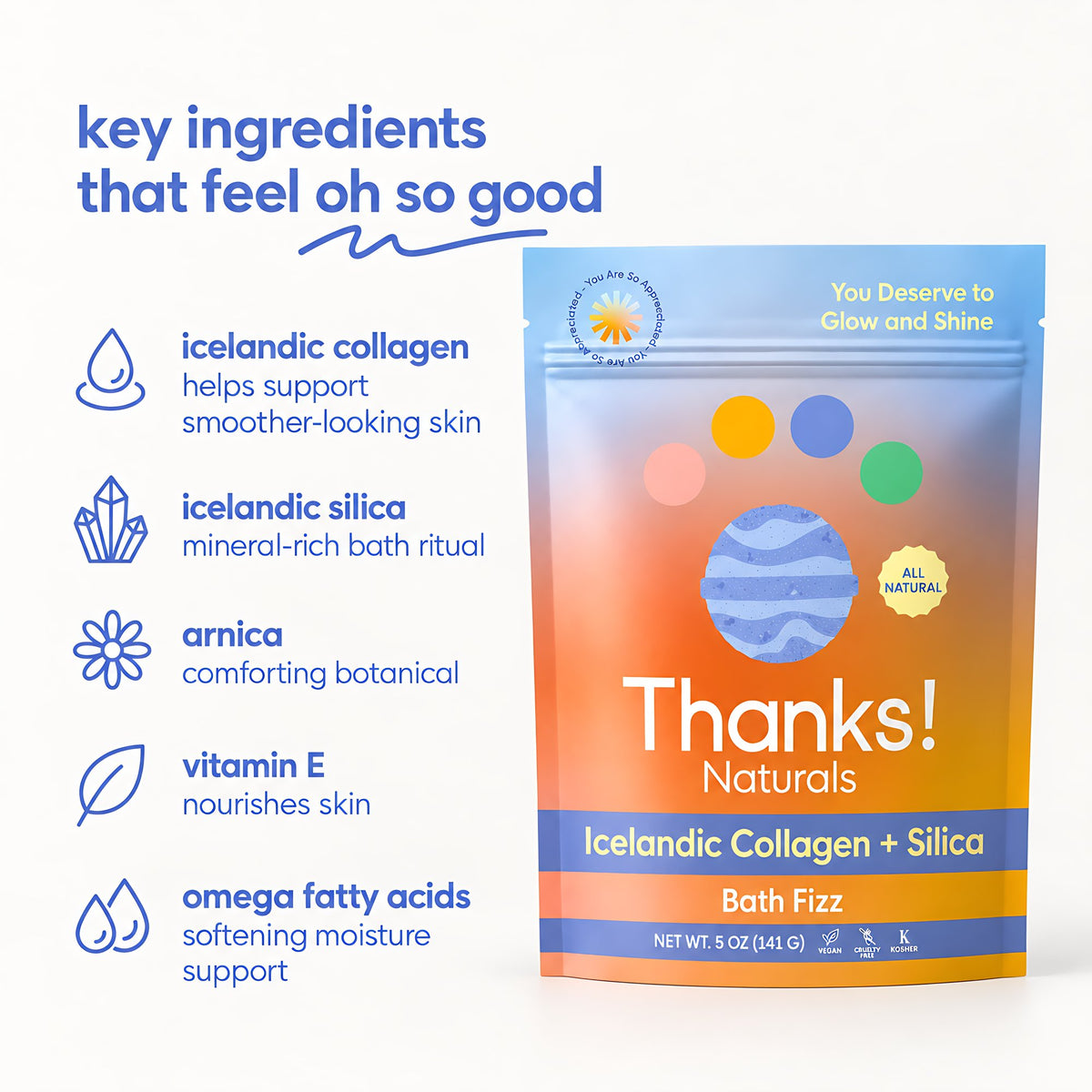 Icelandic Collagen + Silica Bath Fizz Alt Image 3