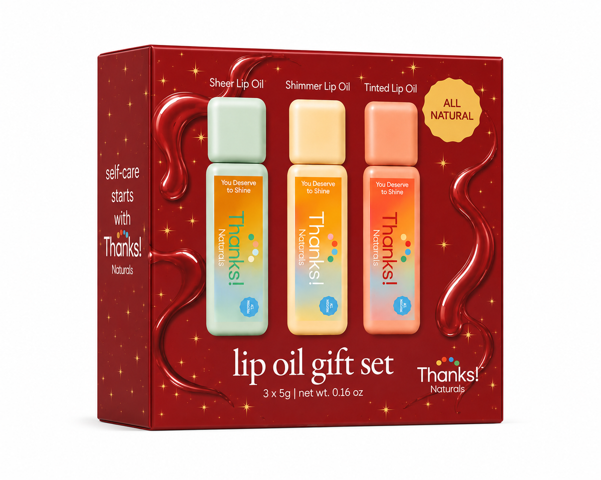 holiday lip oil gift set