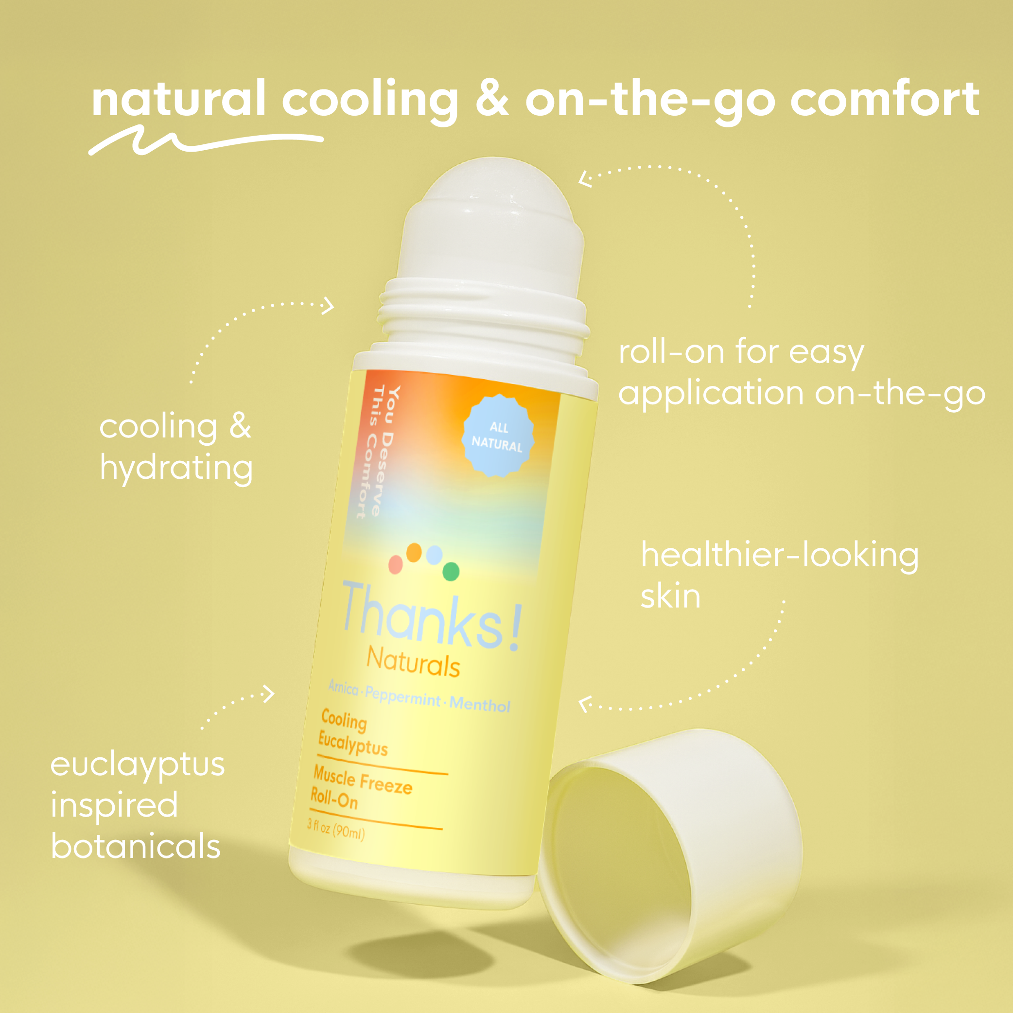 cooling eucalyptus muscle freeze roll-on
