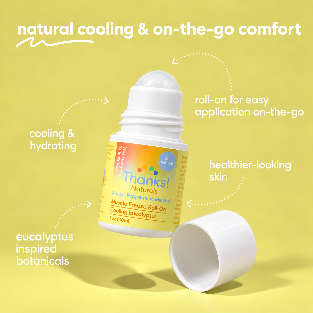 cooling eucalyptus mini muscle freeze roll-on