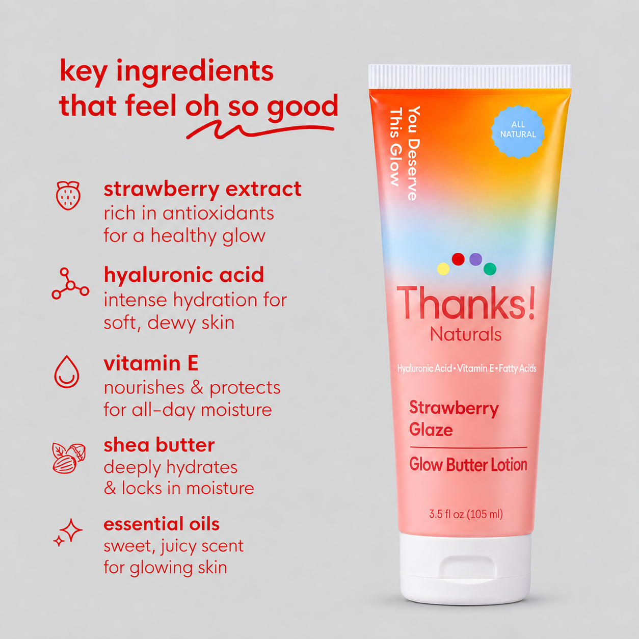 strawberry glaze glow butter lotion