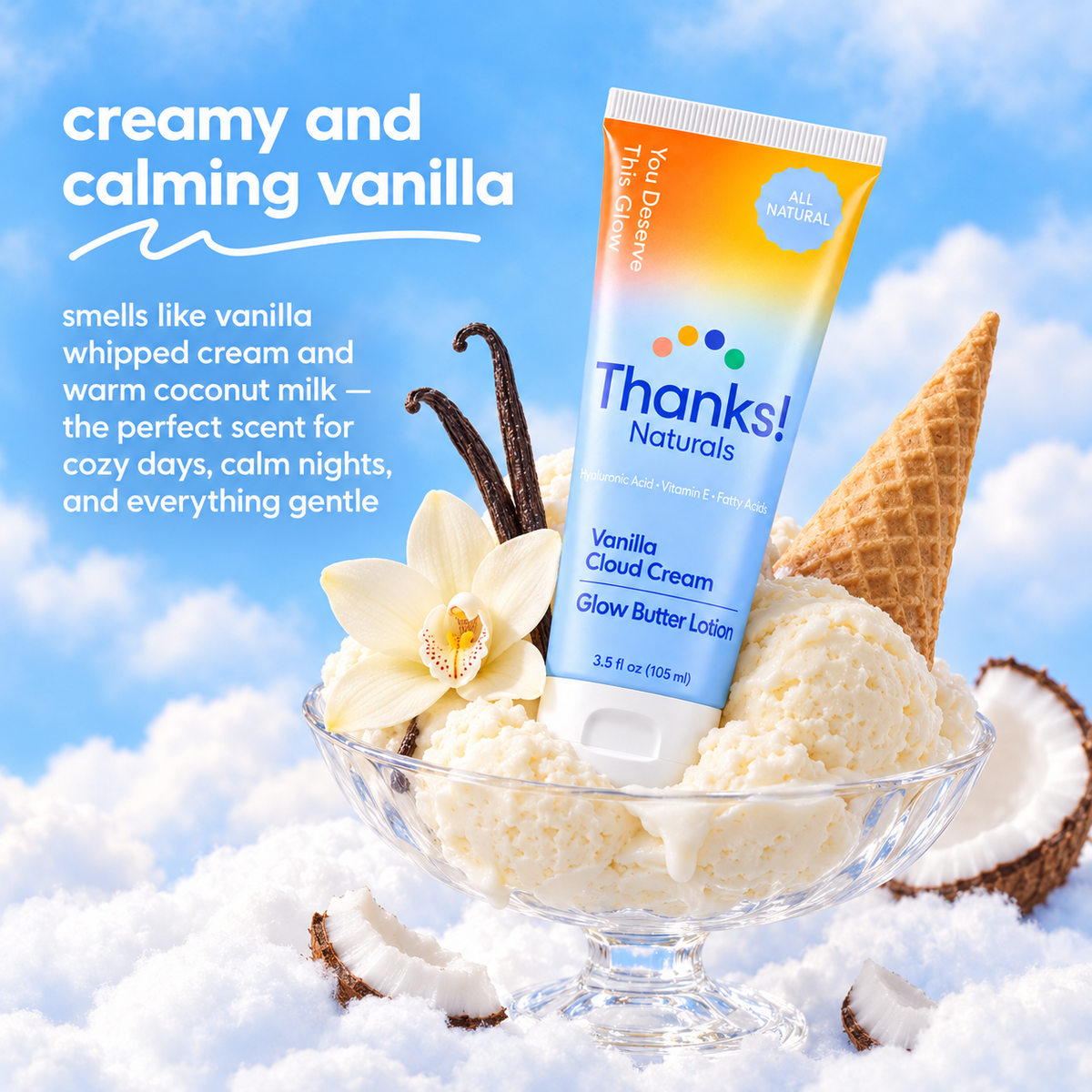 vanilla cloud cream glow butter lotion