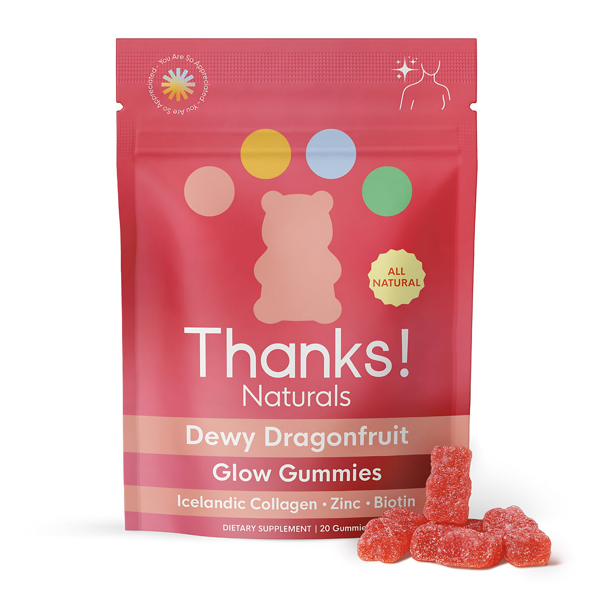 Dewy Dragonfruit Glow Gummies