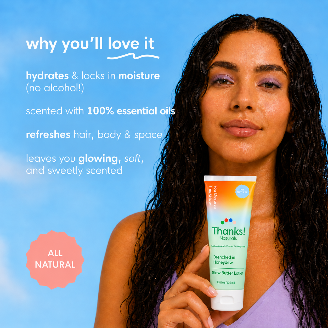 drenched in honeydew glow butter lotion
