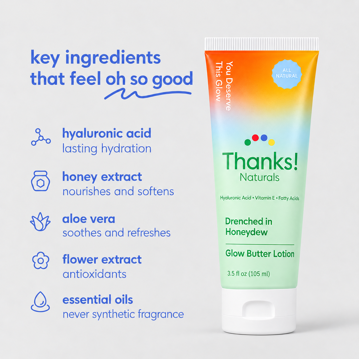 drenched in honeydew glow butter lotion