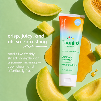 drenched in honeydew glow butter lotion