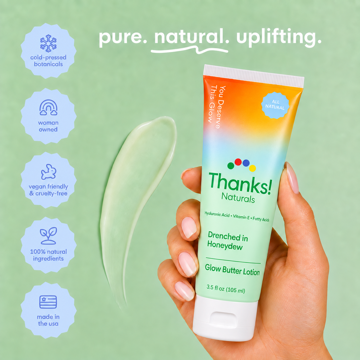 drenched in honeydew glow butter lotion