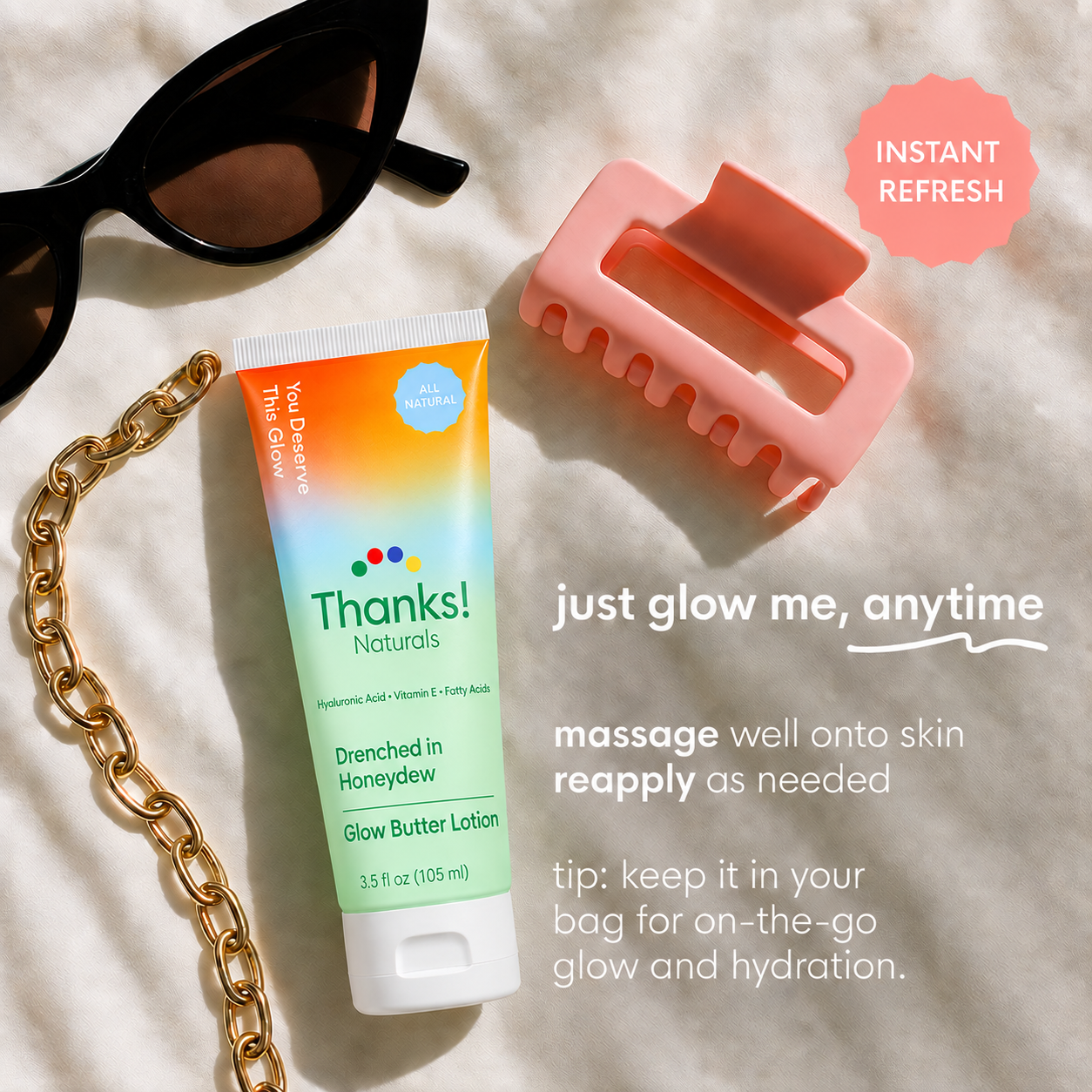 drenched in honeydew glow butter lotion