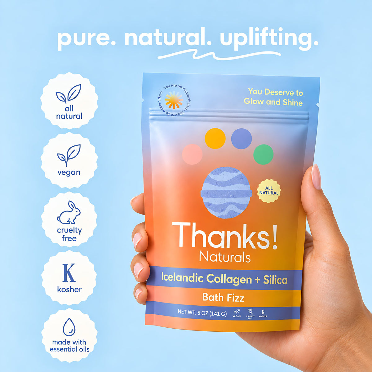 Icelandic Collagen + Silica Bath Fizz Alt Image .5
