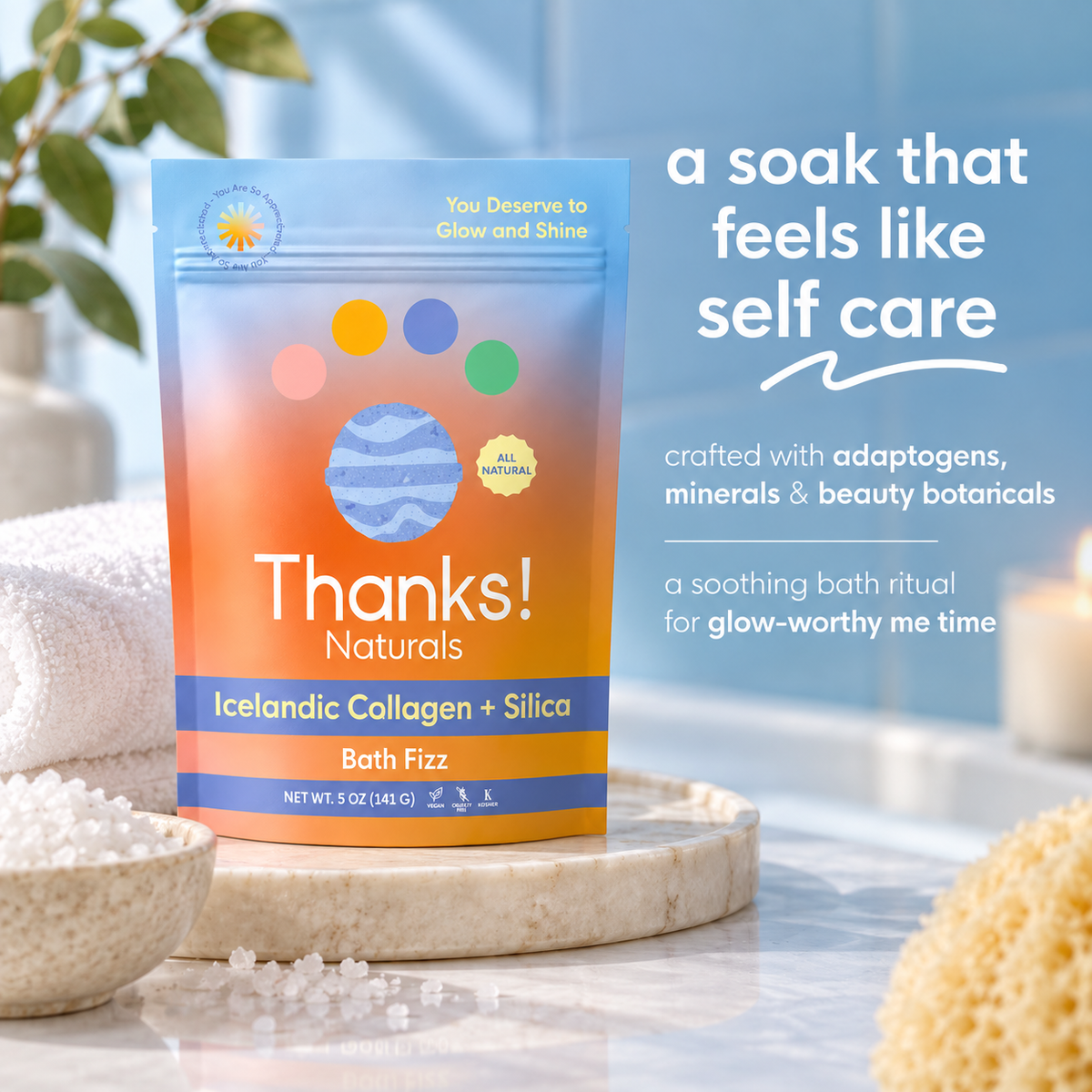 icelandic collagen + silica bath fizz