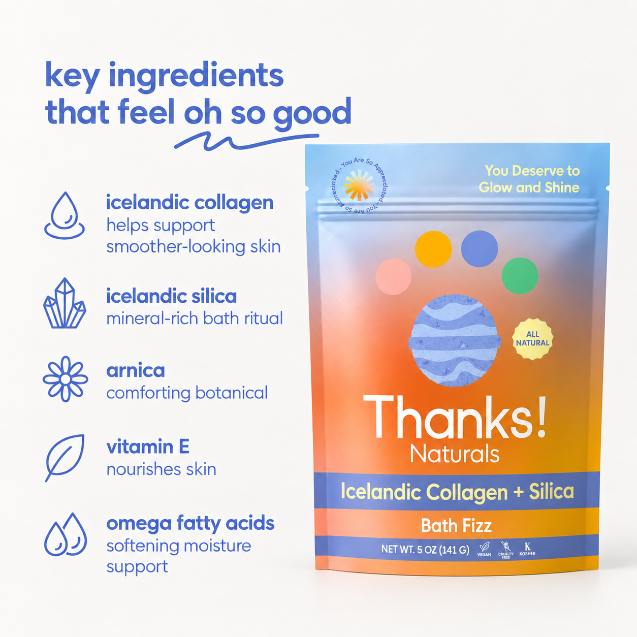 icelandic collagen + silica bath fizz