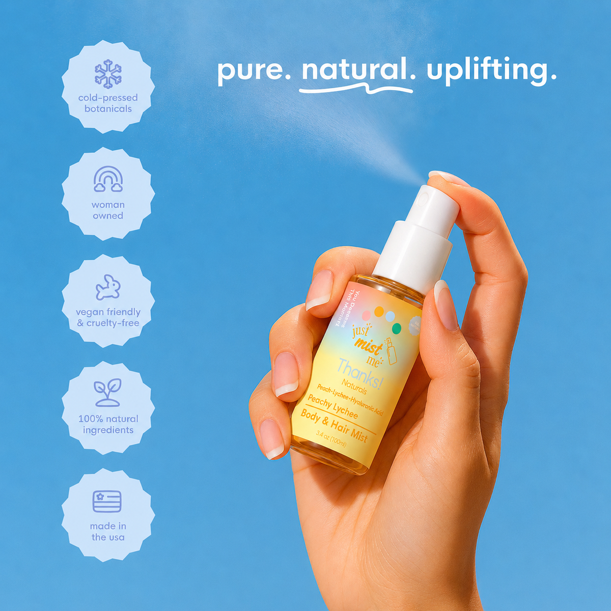 Peachy Lychee Body & Hair Mist