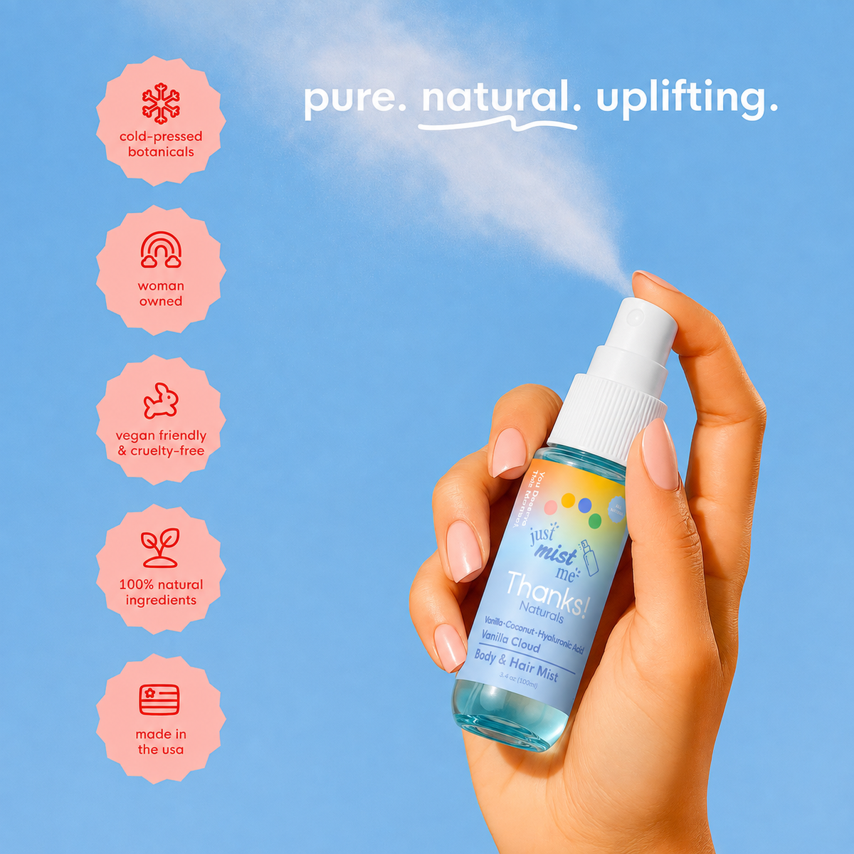 vanilla cloud body & hair mist 3.4 oz