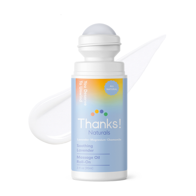 soothing lavender magnesium massage oil roll-on
