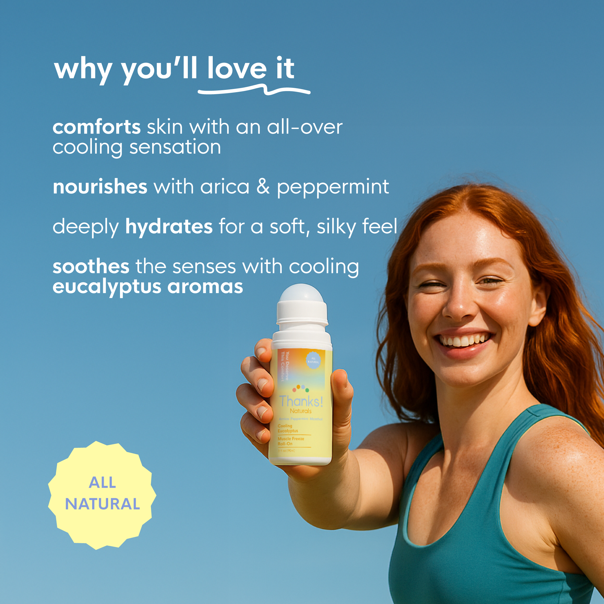 cooling eucalyptus muscle freeze roll-on