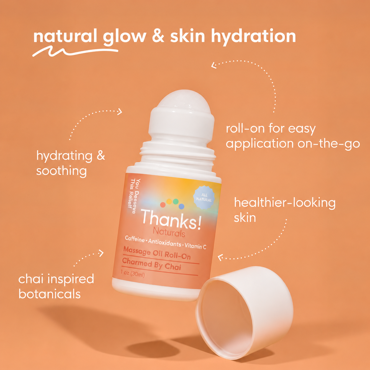 charmed by chai mini massage oil roll-on