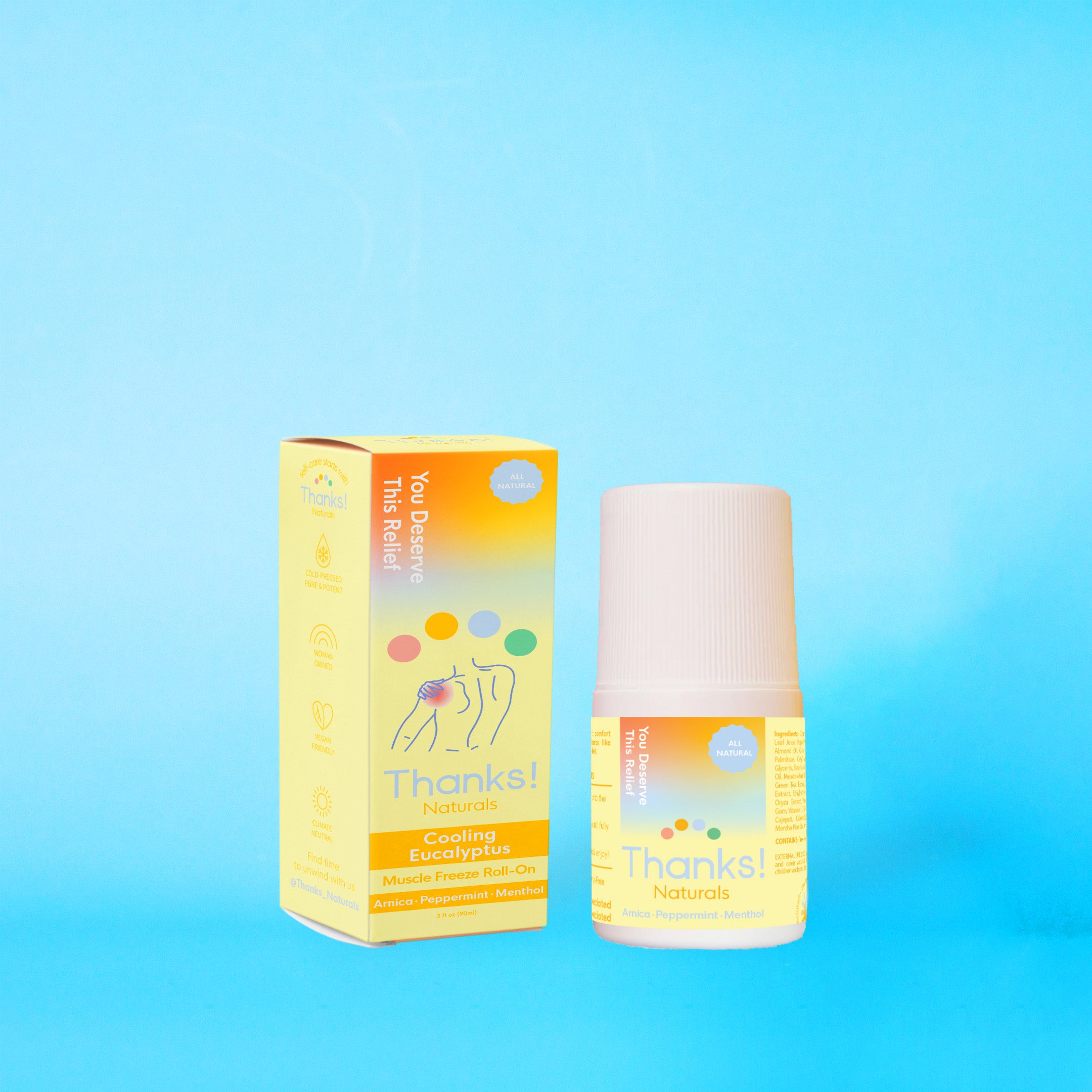 cooling eucalyptus mini muscle freeze roll-on