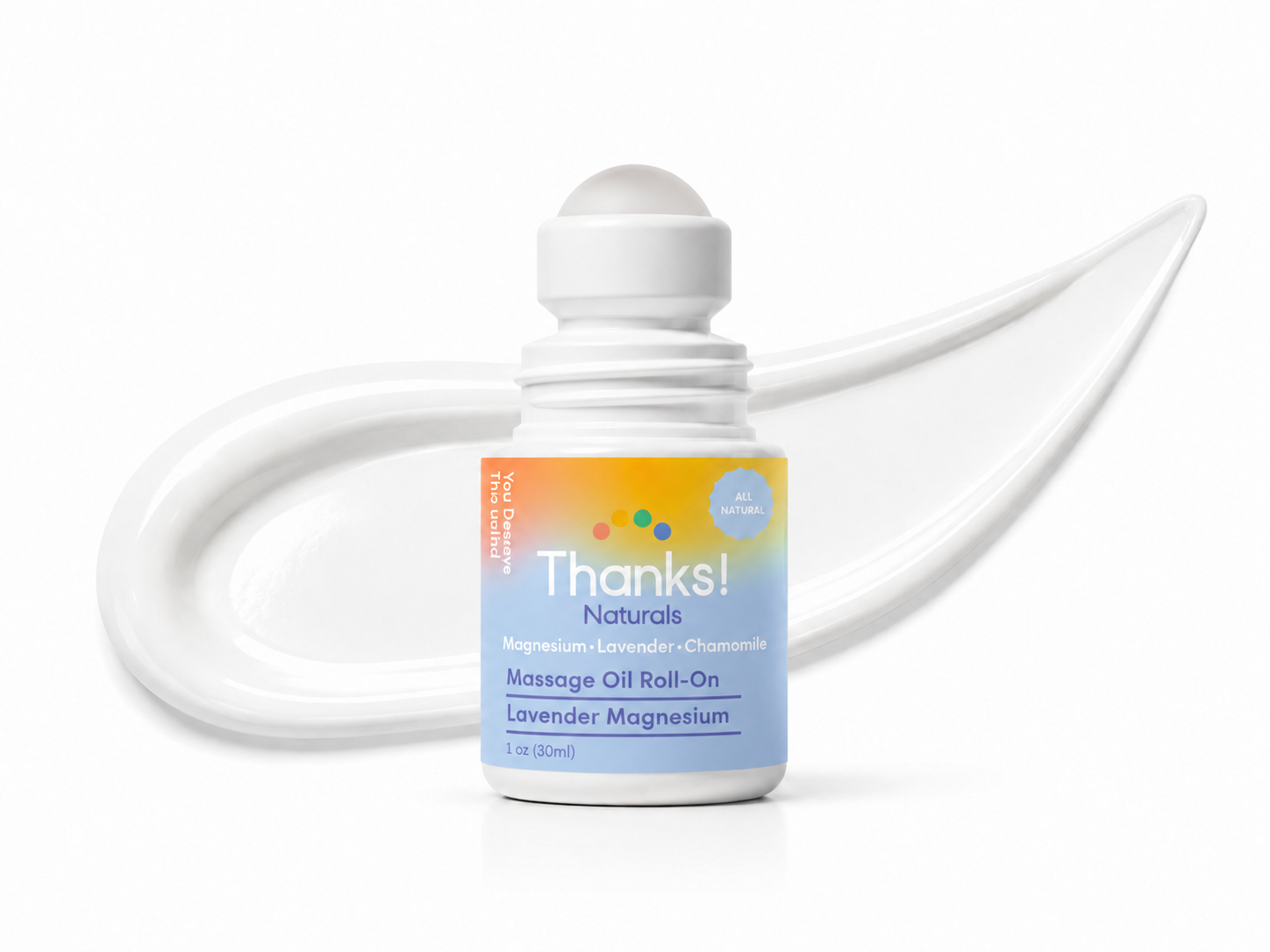 soothing lavender magnesium mini massage oil roll-on