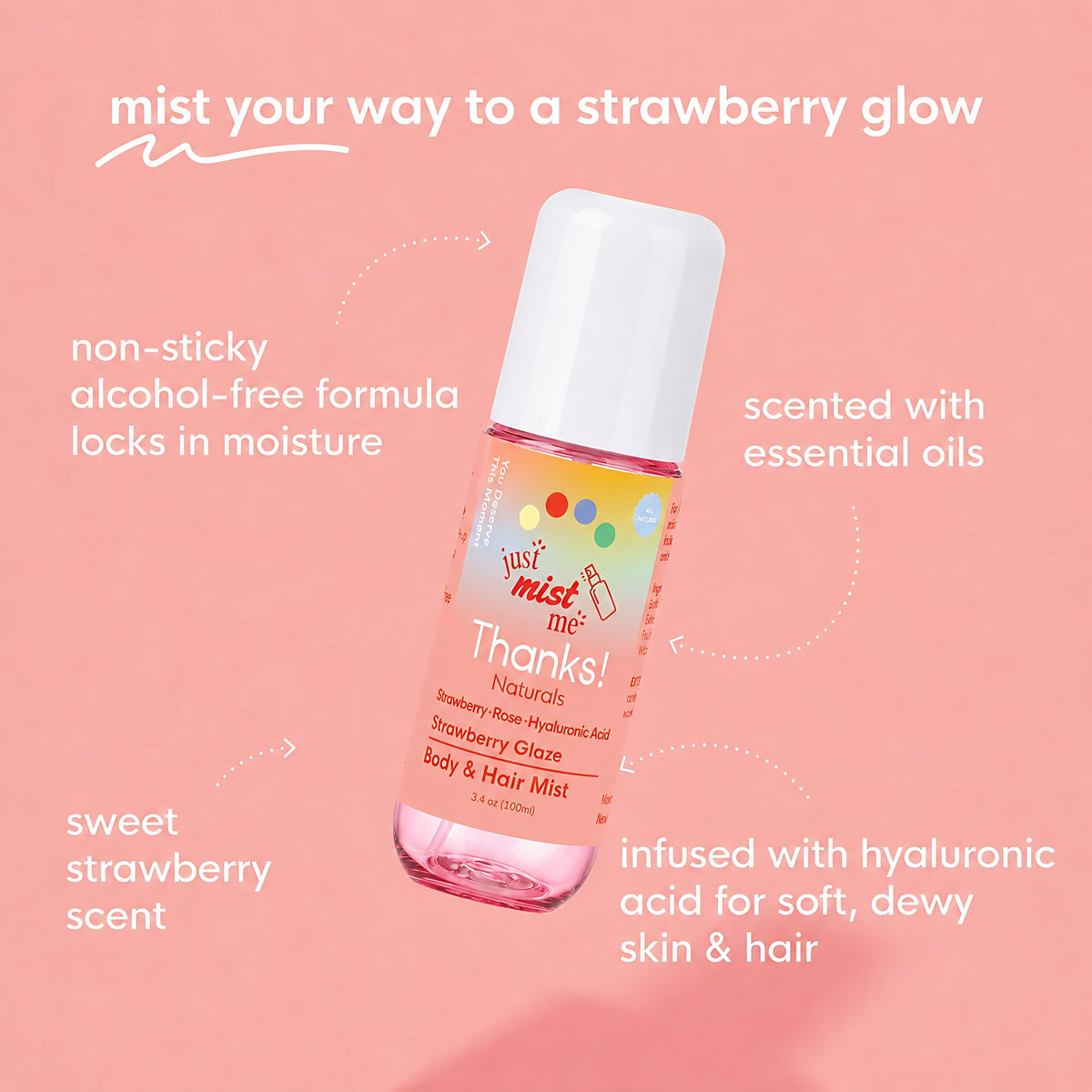 Strawberry Glaze Body & Hair Mist Alt Image 1