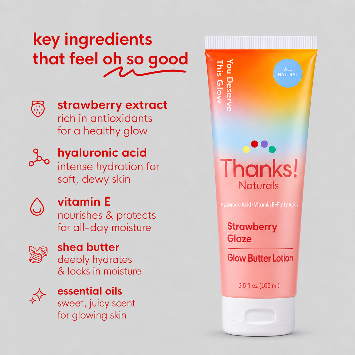 strawberry glaze glow butter lotion
