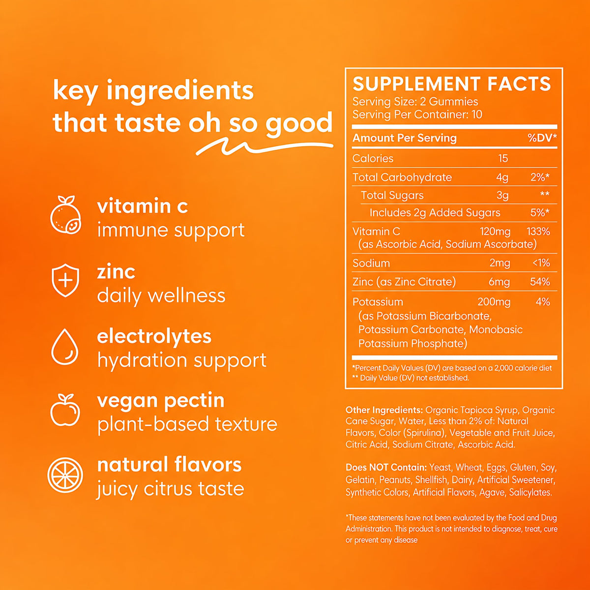 Sweet Tangerine Immunity Gummies Alt Image 3