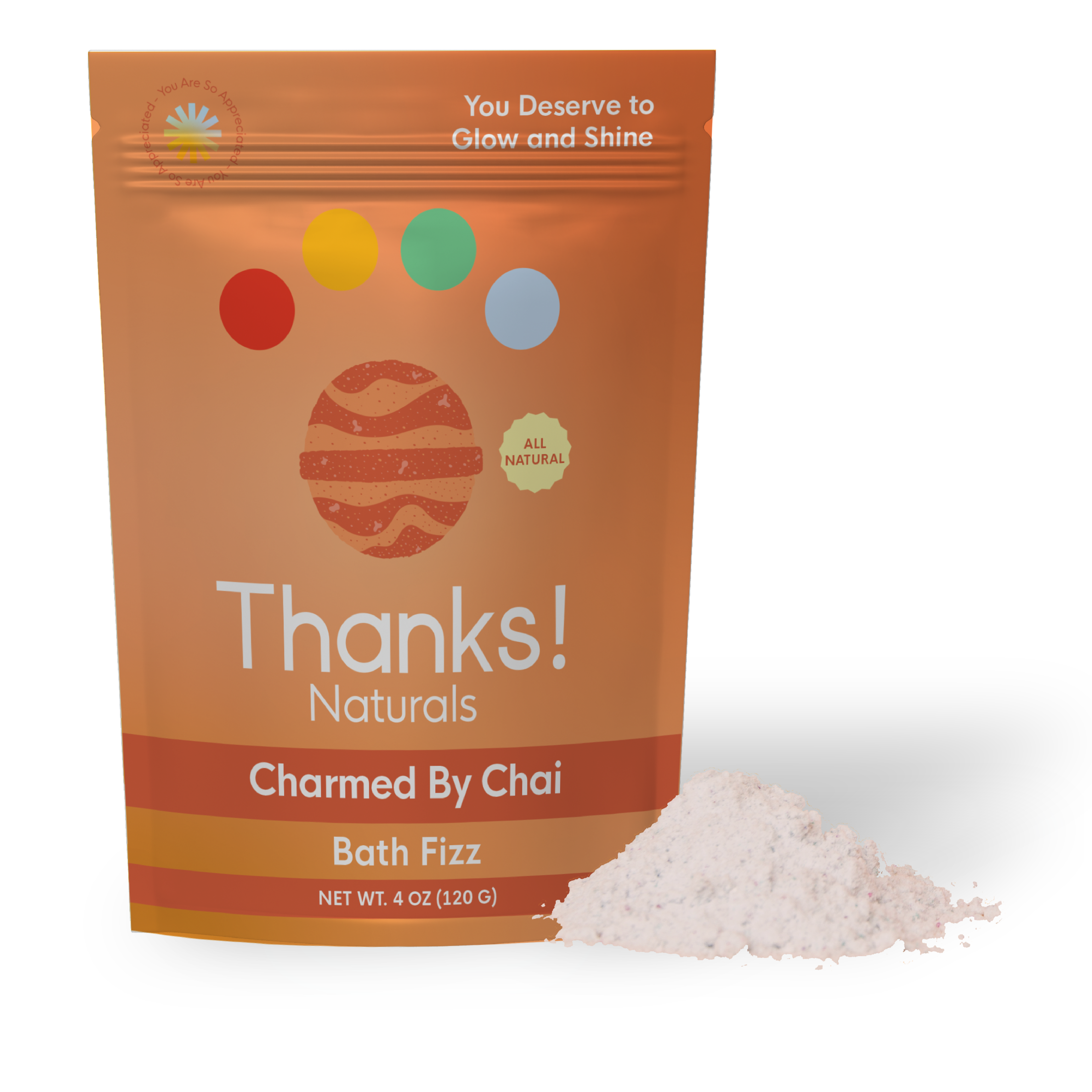 charmed by chai bath fizz