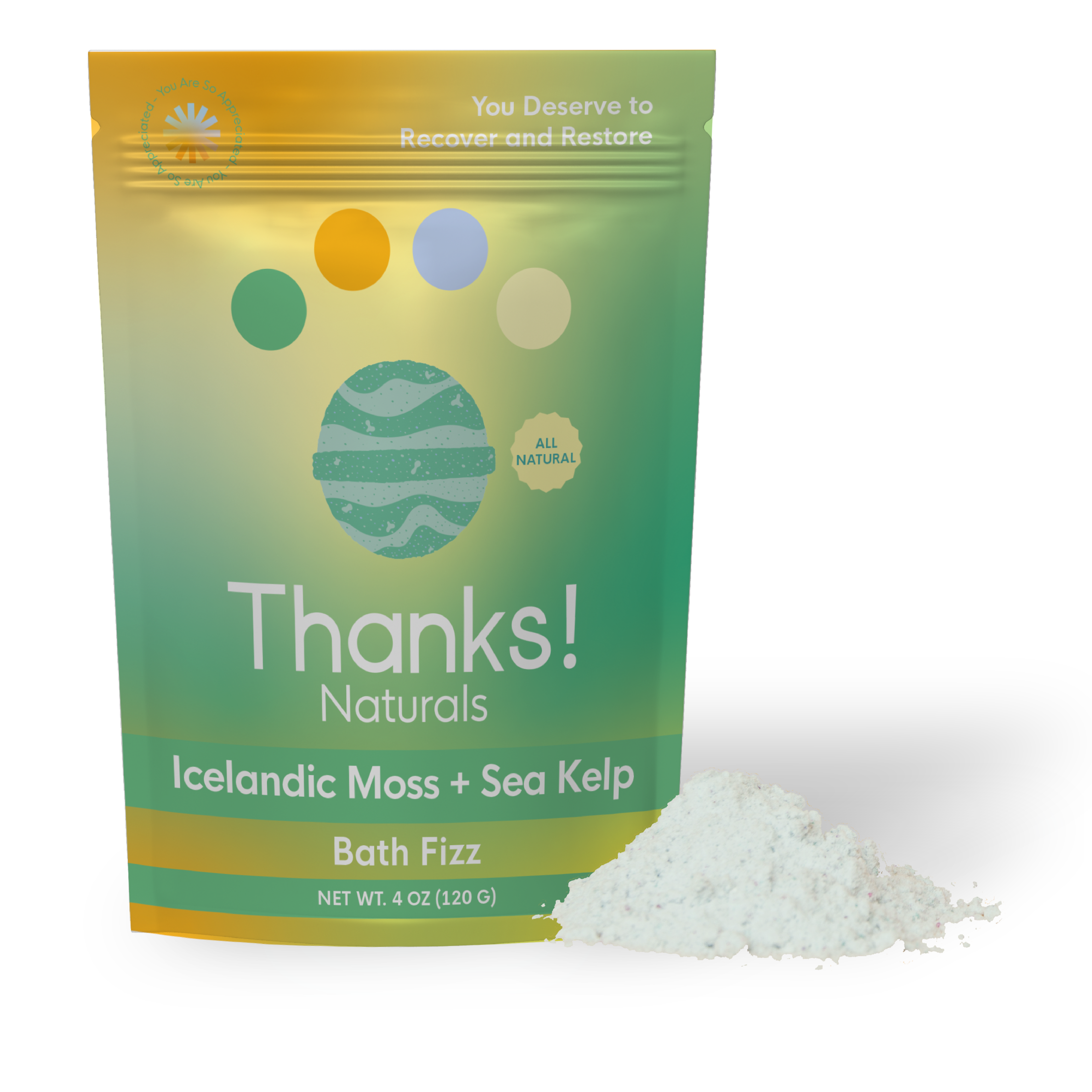 icelandic moss + sea kelp bath fizz