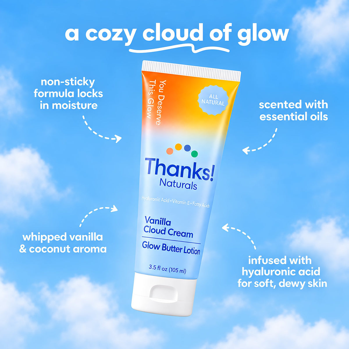Vanilla Cloud Glow Butter Lotion Alt Image 1