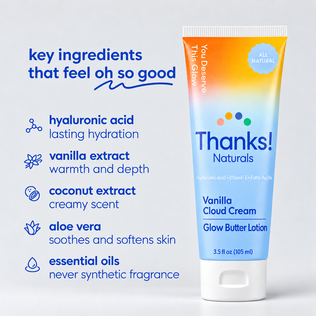 vanilla cloud cream glow butter lotion