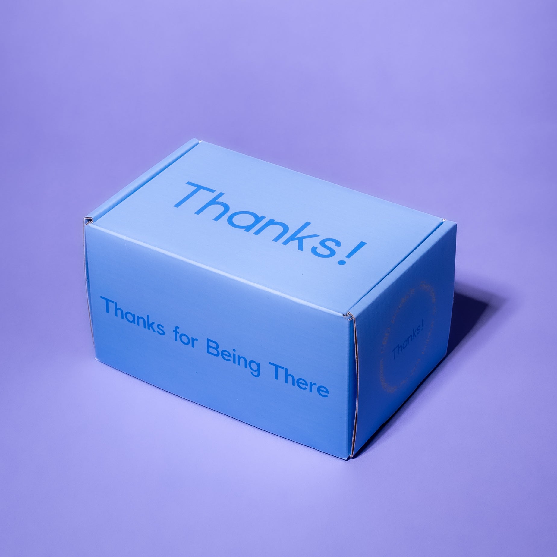 custom Thanks! box