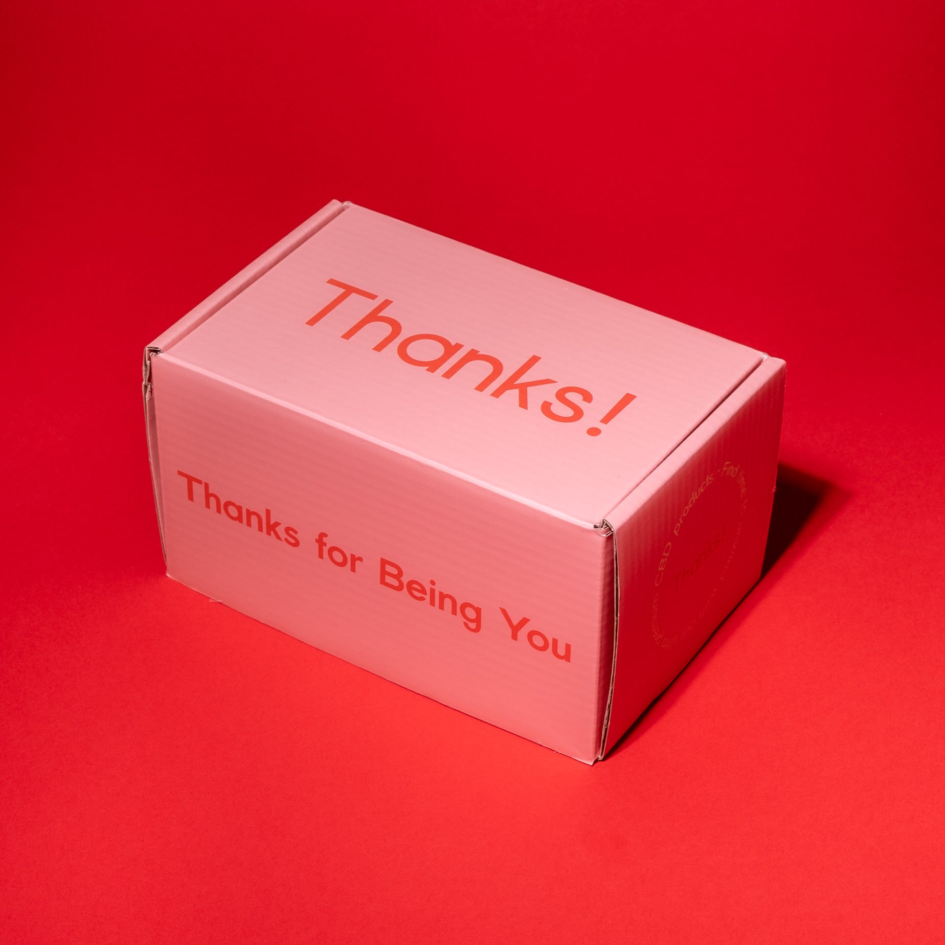 custom Thanks! box