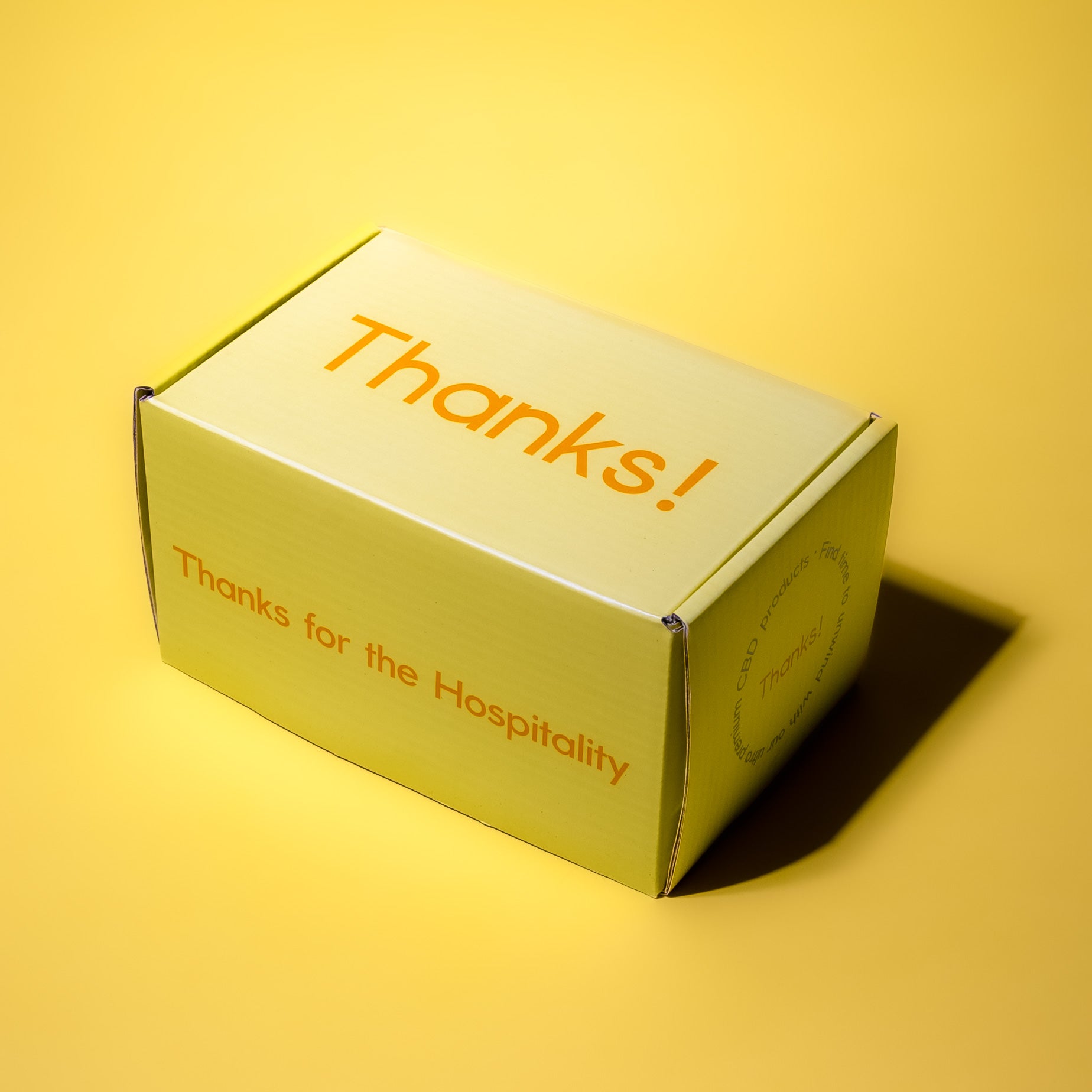 custom Thanks! box